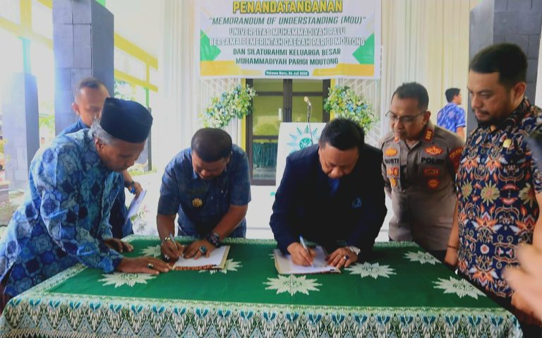 Wujudkan Pendidikan Berkelanjutan, Pemkab Parimo Kerjasama dengan Unismuh Palu
