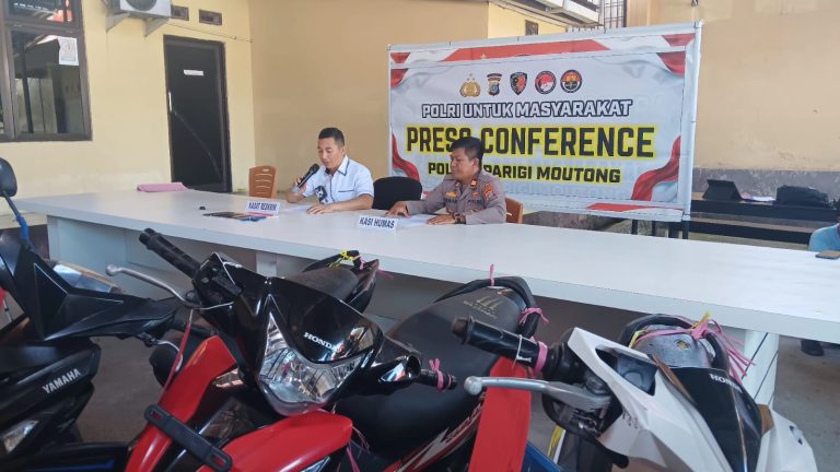 Polres Parimo Bekuk Pencuri Modus Istirahat di Musala SPBU Toboli