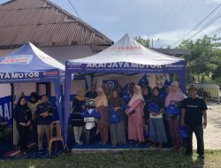 Yamaha Akai Jaya Motor Parigi Bagi Sembako sebagai Bentuk Apresiasi Warga di Desa Baliara