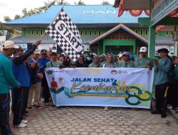 Ratusan Warga Mepanga dan Ongka Malino Meriahkan Jalan Santai Kerukunan HAB ke-80 Kemenag Parimo