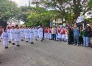 Semangat HUT ke-24 Parigi Moutong, Wabup Lepas Gerak Jalan Pelajar