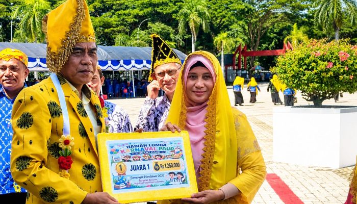 Tampilkan Bomba Saga, TK Negeri 1 Parigi Raih Juara I Karnaval Hardiknas