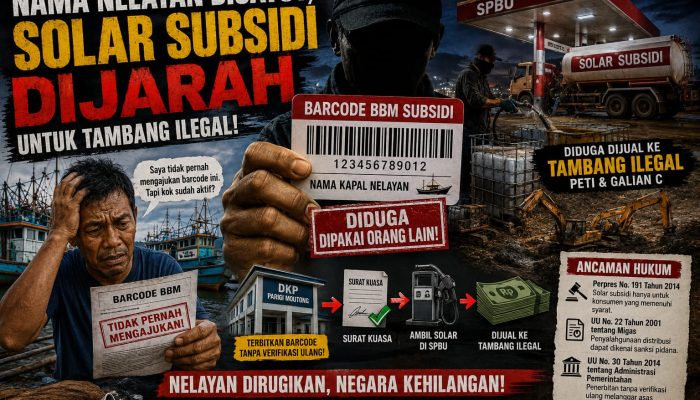 Barcode Solar Subsidi Kapal Nelayan Disalahgunakan Mafia BBM