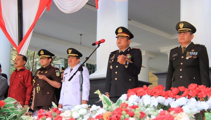 Wabup Parimo Hadiri Upacara Hari Bhayangkara ke-80, Tegaskan Dukungan Sinergi Pemda dan Polri